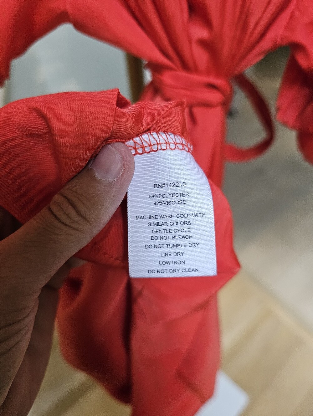 MERSEA x Anthropologie Tulum Ruffle Dress Sunset Orange Off Shoulder Medium - Picture 16 of 16